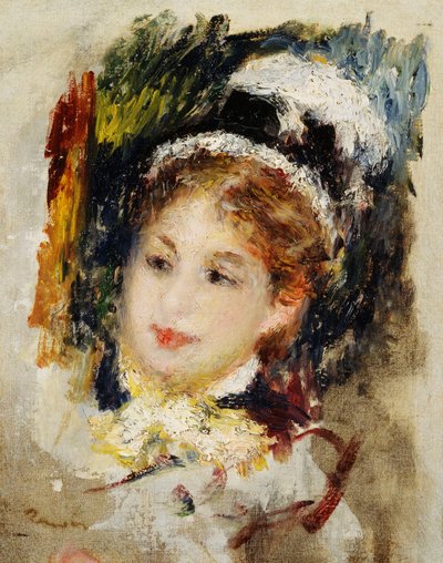 彼女の町の服の女性、1875 作： Pierre Auguste Renoir