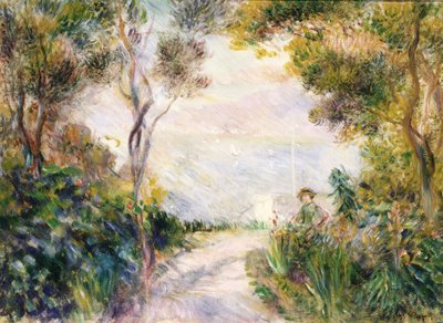 風景、道の終わり 作： Pierre Auguste Renoir