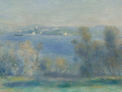 地中海の風景（トゥーロンの眺め） 作： Pierre-Auguste Renoir