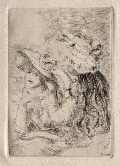 ル・シャポー・エパングレ（エッチング） 作： Pierre Auguste Renoir