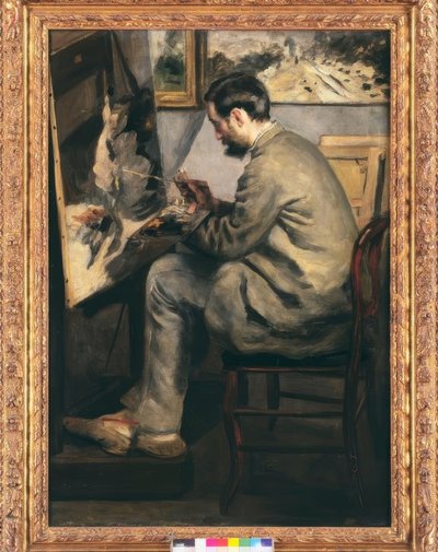 翼を広げたサギ 作： Pierre Auguste Renoir