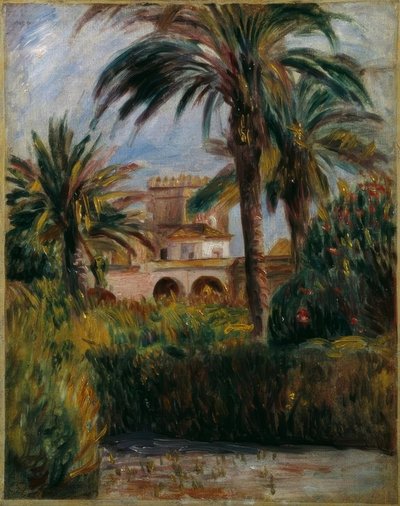 アルジェのエッセイ庭園 作： Pierre Auguste Renoir