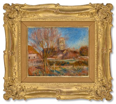 エッソワーズの教会 1900年頃 油彩・カンヴァス 作： Pierre Auguste Renoir