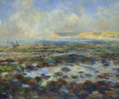 干潮、Yport、1883 作： Pierre Auguste Renoir