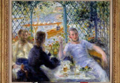 レストラン・フルネーズでの昼食、または漕ぎ手の昼食 作： Pierre Auguste Renoir