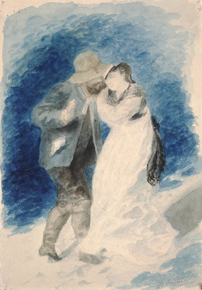 M.ジュールルクールとMlle。クレマンストレホット 作： Pierre Auguste Renoir