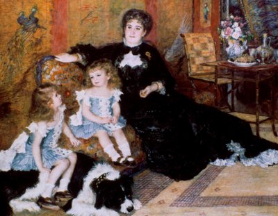 マダムジョルジュシャルパンティエとその子供たち、1878年 作： Pierre Auguste Renoir