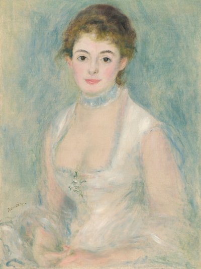 アンリオ夫人、c。 1876年。 作： Pierre Auguste Renoir