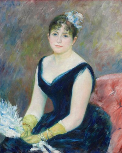 レオン・クラピソン夫人、1883年。 作： Pierre Auguste Renoir