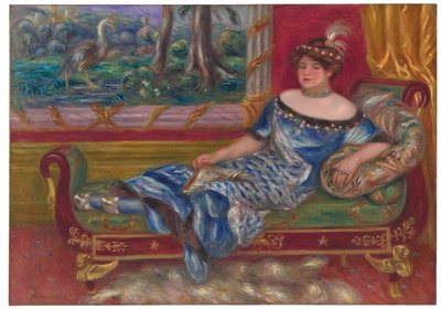 寝椅子に乗ったガレア夫人、1912年 作： Pierre Auguste Renoir