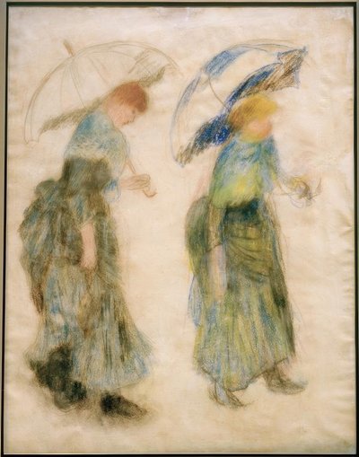 傘を持つ少女 作： Pierre Auguste Renoir