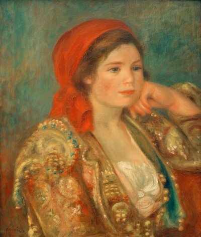 スペインのジャケットを持つ少女 作： Pierre Auguste Renoir