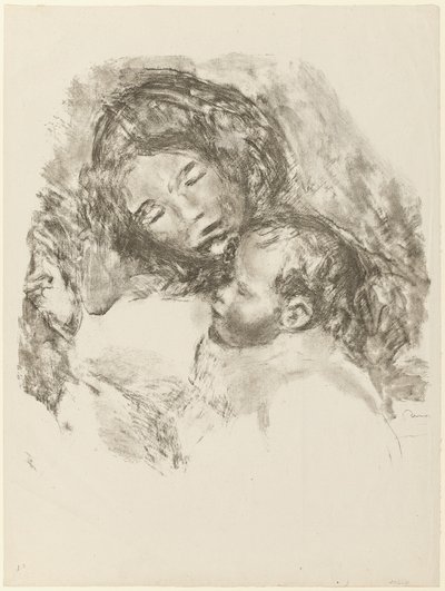 マタニティ・大皿 作： Pierre Auguste Renoir
