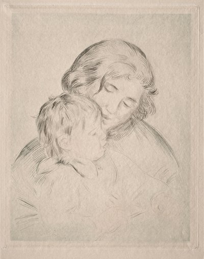 お母さんと子供 作： Pierre Auguste Renoir