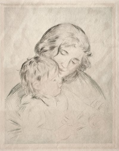 お母さんと子供 作： Pierre Auguste Renoir