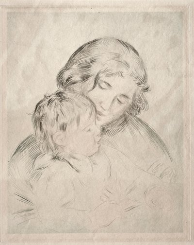 母と子、1896年。 作： Pierre Auguste Renoir
