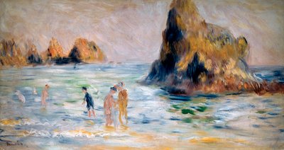 ムーランヒュートベイ、ガーンジー、c1883 作： Pierre Auguste Renoir