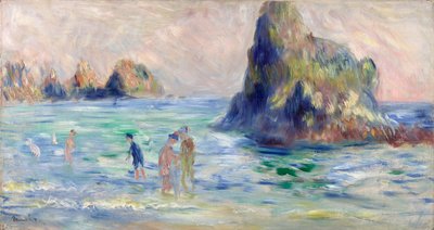 ムーランヒュートベイ、ガーンジー、ca。 1883 作： Pierre Auguste Renoir
