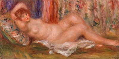 横になっている裸の女性 作： Pierre Auguste Renoir