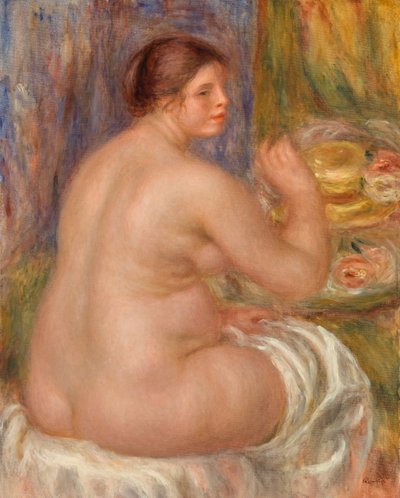 背中からの裸体 (Nu de dos) 作： Pierre Auguste Renoir