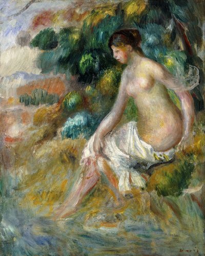 森の中のヌード;ネイキッドインザグリーン、1887 作： Pierre Auguste Renoir