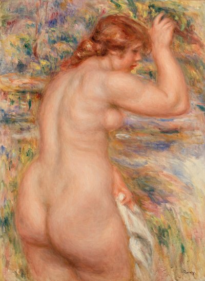 風景の中のヌード 作： Pierre Auguste Renoir