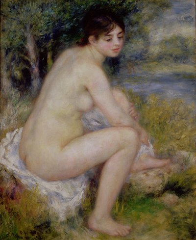 風景の中のヌード 作： Pierre Auguste Renoir