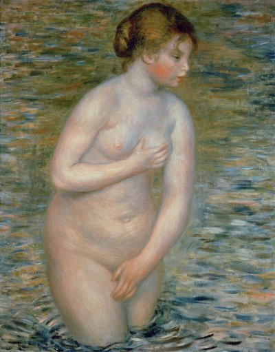 水中ヌード、1888 作： Pierre Auguste Renoir