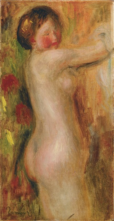 腕を上げたヌード 作： Pierre Auguste Renoir