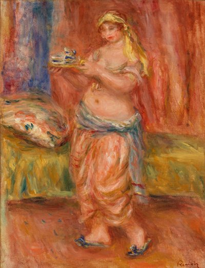 オダリスク ティーセット付き 作： Pierre Auguste Renoir