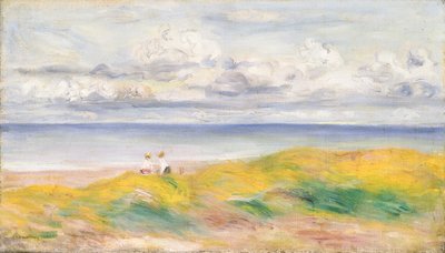 崖の上;崖の上、1880 作： Pierre Auguste Renoir