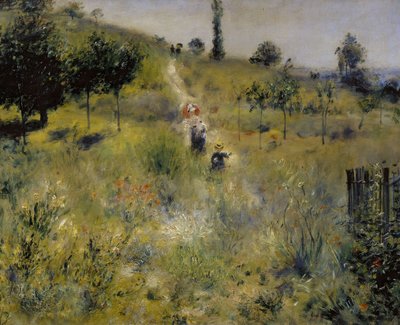 背の高い草を通る道 作： Pierre Auguste Renoir