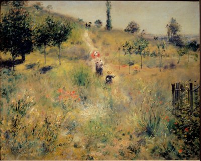 ハイハーブで上昇する道 作： Pierre Auguste Renoir