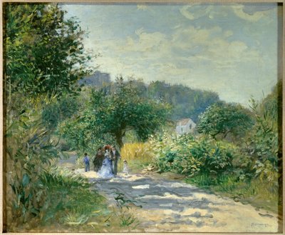 ルーブシエンヌへの道 作： Pierre Auguste Renoir