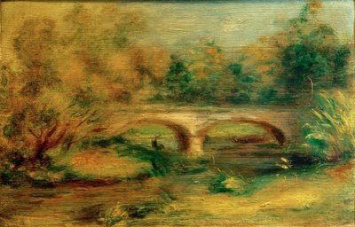 橋のある風景 作： Pierre Auguste Renoir