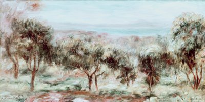 風景、オリーブの木 作： Pierre Auguste Renoir