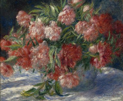 牡丹、1880年頃 作： Pierre Auguste Renoir