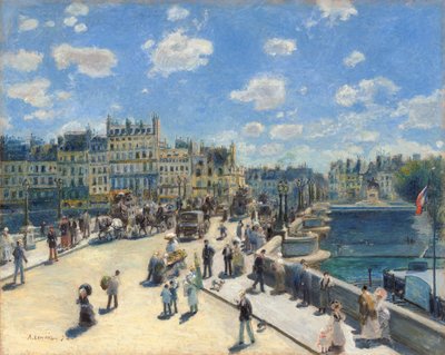 パリのポンヌフ 作： Pierre Auguste Renoir