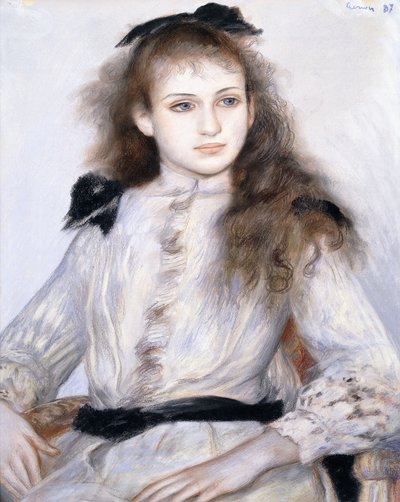 マドレーヌアダムの陶器、1887 作： Pierre Auguste Renoir