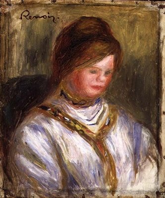 ポートレート」1906年頃（油彩・キャンバス） 作： Pierre Auguste Renoir
