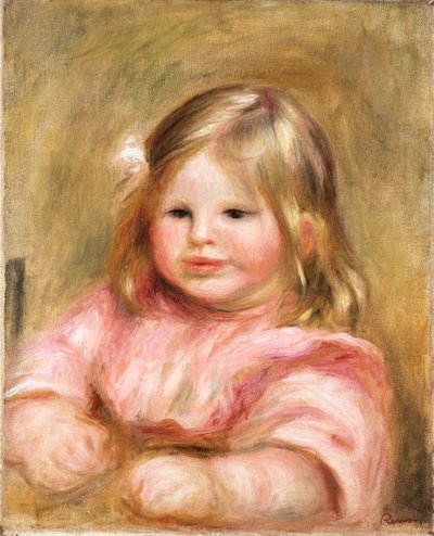 ココの肖像、1903-04年頃 作： Pierre Auguste Renoir