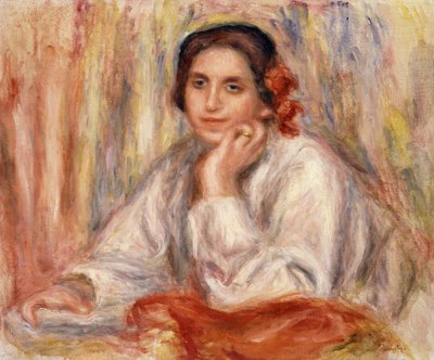 ヴェラセルジネルノワールの肖像、1914年 作： Pierre Auguste Renoir