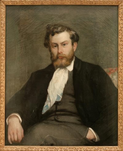 画家アルフレッドシスレーの肖像 作： Pierre Auguste Renoir