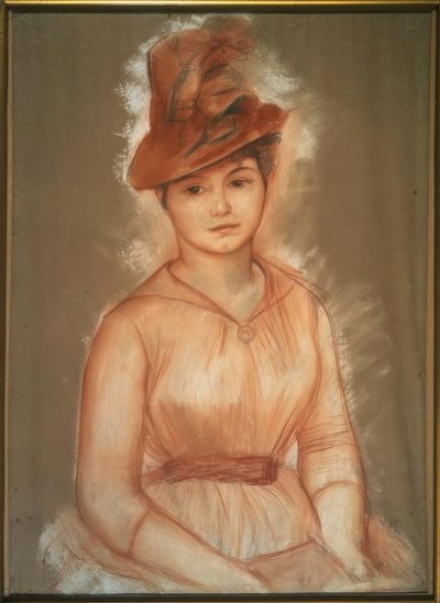 女性のポートレート 作： Pierre Auguste Renoir