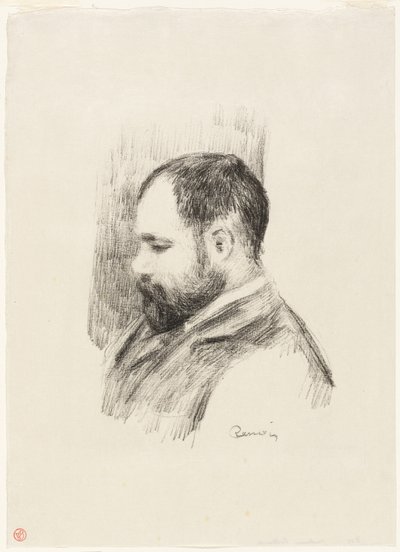 アンブロワーズ・ヴォラールの肖像 作： Pierre Auguste Renoir
