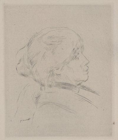 ベルトモリゾの肖像 作： Pierre Auguste Renoir