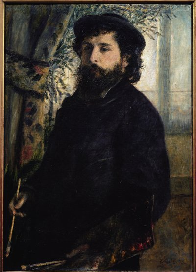 クロード・モネの肖像（油彩・キャンバス 作： Pierre Auguste Renoir