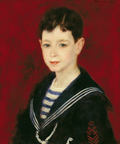 フェルナン・アルファンの肖像（1872-1917）1880（キャンバスに油彩） 作： Pierre Auguste Renoir