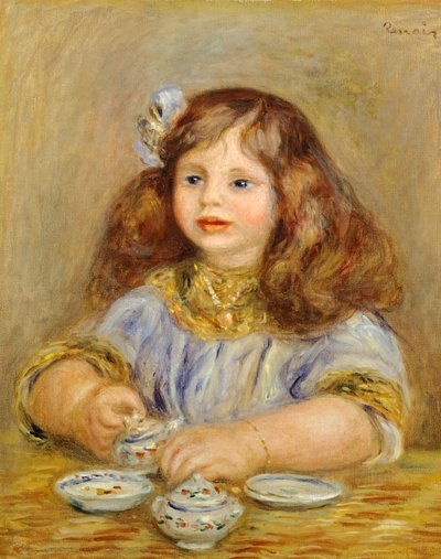 ジャン・ド・ラ・シャペル伯爵夫人となったジュヌヴィエーヴ・ベルンハイム・ド・ヴィレール（1907-1936）の肖像 作： Pierre Auguste Renoir