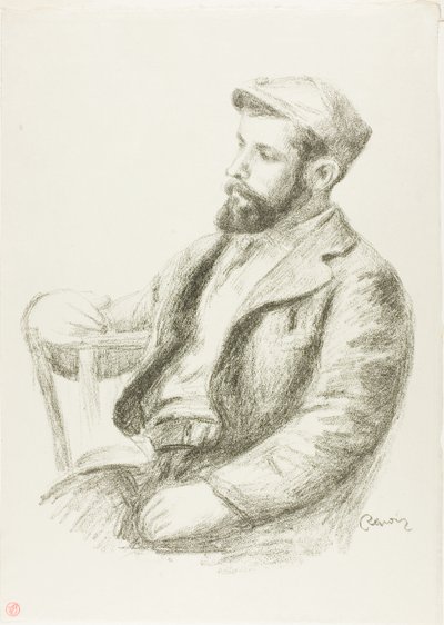 ルイ・ヴァルタットの肖像 作： Pierre Auguste Renoir